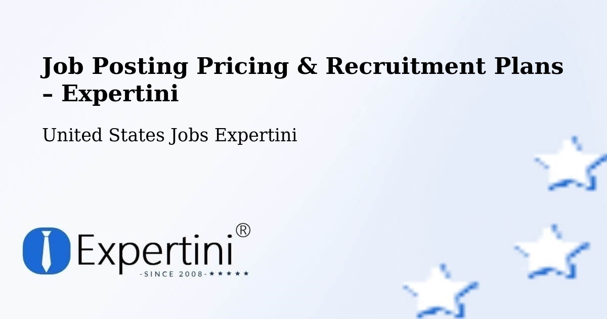 Job Posting Pricing & Recruitment Plans – Williamstown - Williamstown, United States Jobs Expertini